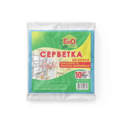 Servetele din vascoza TM EKOplus (10 buc) 011045698523 foto