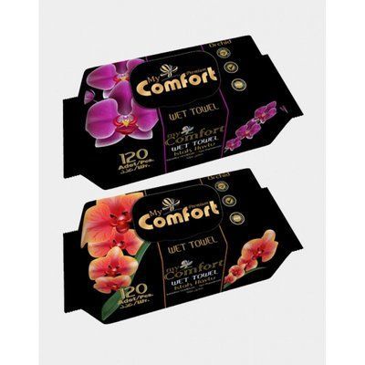 Servetele umede My Comfort 120buc Flowers/Fliptop ID999MARKET_5283463 foto